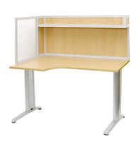 АРМ-4425-Л — стол для офиса с эргономичной столешницей АКТАКОМ