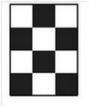 Шахматная доска для определения укрывистости 90х120 мм