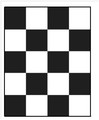 Шахматная доска для определения укрывистости 180х225 мм