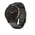 Часы Garmin Fenix 6 Pro Solar титановый DLC карбон с DLC титановым ремешком